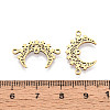 201 Stainless Steel Laser Cut Crescent Moon/Double Horn Chandelier Component Links STAS-T066-93G-3