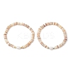 2Pcs Natural Cultured Freshwater Pearl & Shell & Brass Spacer Beads Stretch Bracelets for Women BJEW-JB11874-2