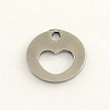 Tarnish Resistant 304 Stainless Steel Flat Round Charms LS-STAS-R063-04-2