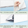 2 Rolls 2 Colors Non-woven Fabric Polyamide Double-sided Hot Melt Adhesive Film DIY-GF0009-34A-6