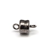 Column Brass Magnetic Clasps with Loops KK-M064-M-NR-2