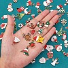 96Pcs Christmas Alloy Enamel Pendants JX267A-3
