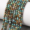 Natural HuBei Turquoise Beads Strands G-H358-A09-3mm-01-2