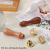 3Pcs 3 Styles Golden Plated Wax Seal Brass Stamp Head AJEW-CP0007-52A-4