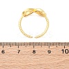 Brass Micro Pave Clear Cubic Zirconia Cuff Rings for Women RJEW-U047-21G-5