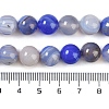 Natural Striped Agate/Banded Agate Beads Strands G-Z060-A01-C26-4