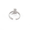 Non-Tarnish 304 Stainless Steel 12 Constellations/Zodiac Signs Open Cuff Ring for Women RJEW-S405-156P-H-2