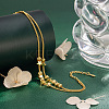 Brass Curb Chain 2-Strand Bracelets for Women WG9F5FA-01-2