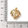 Rack Plating Brass Micro Pave Cubic Zirconia Pendants KK-U022-01G-3