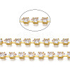 Teardrop Cubic Zirconia Strass Chains CHC-N020-10-2