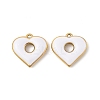 304 Stainless Steel Enamel Pendants STAS-P380-06G-03-1