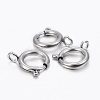 Tarnish Resistant 304 Stainless Steel Smooth Surface Spring Ring Clasps LS-STAS-H396-E-02P-2