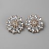 Alloy Acrylic Rhinestone Shank Buttons BUTT-WH0027-35KCG-01-2