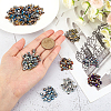 300Pcs 15 Colors Electroplate Non-magnetic Synthetic Hematite Beads G-AR0003-99-3