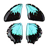 Transparent Resin Wing Pendants Set RESI-TACDZ0021-06C-1