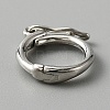 Anti-Tarnish 925 Sterling Silver Twister Clasp FIND-WH0126-77P-1