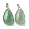 Natural Green Aventurine Pendants G-G147-02P-07-1