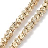Electroplated Natural Lava Rock Beads Strands X-G-H303-A07-LG-1