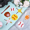 16Pcs 8 Styles Polyester Iron on/Sew On Patches PATC-ME0001-03-4