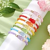 8Pcs 8 Colors Glass Seed Beads Stretch Bracelet Sets BJEW-JB11234-1