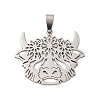 201 Stainless Steel Pendants STAS-V014-07P-1