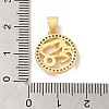Zodiac Theme Brass Micro Pave Cubic Zirconia Pendants KK-M273-05C-G-3