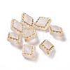 Plating Transparent Acrylic Beads OACR-P013-30E-1