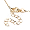 Brass Micro Pave Clear Cubic Zirconia Pendant Necklaces NJEW-JN04798-5