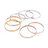 Fashion 201 Stainless Steel Bangle Sets BJEW-L664-024D-M-1-3