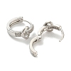Rack Plating Brass with Cubic Zirconia Hoop Earrings for Women EJEW-G363-06P-2