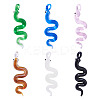 6Pcs 6 Colors Handmade Lampwork Big Pendants LAMP-TA0001-71-1