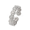 304 Stainless Steel Open Cuff Ring for Women RJEW-Z083-01P-4