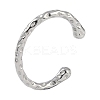 Non-Tarnish 304 Stainless Steel Open Cuff Textured Bangles for Women LS-BJEW-G706-02P-1