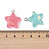 Transparent Resin Pendants RESI-Q020-04A-3