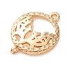 Brass Connector Charm KK-CBA2F8A-01G-2