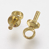 Brass Peg Bails Pendants KK-F739-02G-2