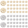 100Pcs 2 Colors 316 Stainless Steel Bead Caps STAS-YW0003-39-1
