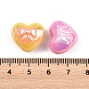 10Pcs UV Plated Acrylic Beads PACR-FP0001-03-3