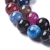 Natural Striped Agate/Banded Agate Beads Strands G-G582-10mm-53-3