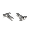 Tarnish Resistant 304 Stainless Steel Letter Charms X-STAS-O072-T-3