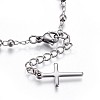 Religion Theme 201 Stainless Steel Charm Bracelets X-BJEW-P258-15P-4