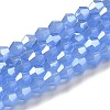 Imitation Jade Electroplate Glass Beads Strands LS-GLAA-F029-J4mm-C04-1