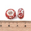 Opaque Resin Rondelle European Beads RESI-Z046-03J-3