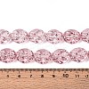 Baking Paint Transparent Glass Beads Strands DGLA-N017-04D-4