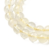 Natural Lemon Quartz(Heated) Beads Strands G-B167-A11-6mm-4