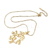 304 Stainless Steel Coral Shaped Pendant Necklaces for Women NJEW-L467-04G-3