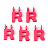 Rack Plating Spray Painted Alloy 2-Loop Link Pendants PALLOY-N176-01R-1