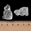 Natural Quartz Crystal Carved Healing Figurines G-B062-04F-4