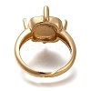 Rack Plating Brass Ring Components KK-NH0001-15KCG-3