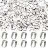 SUNNYCLUE 200Pcs 304 Stainless Steel Snap on Bails STAS-SC0004-95-1
